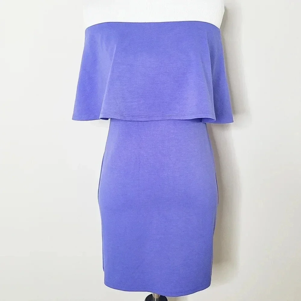 NWT Lovers + Friends Revolve Purple Mini Dress M - Picture 2 of 8